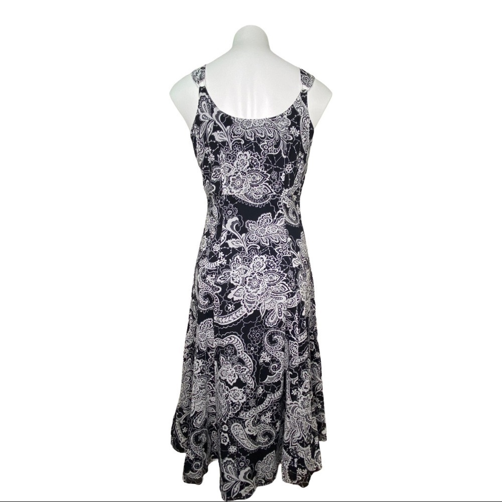 Nine West Black & White Sleeveless Dress Size 4 - Picture 6 of 8